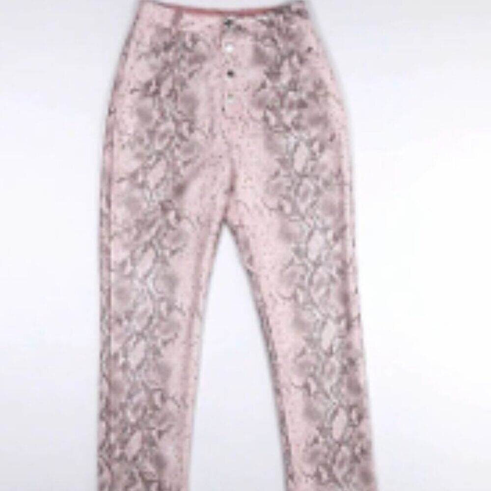 Missguided Pants Pink Black 4